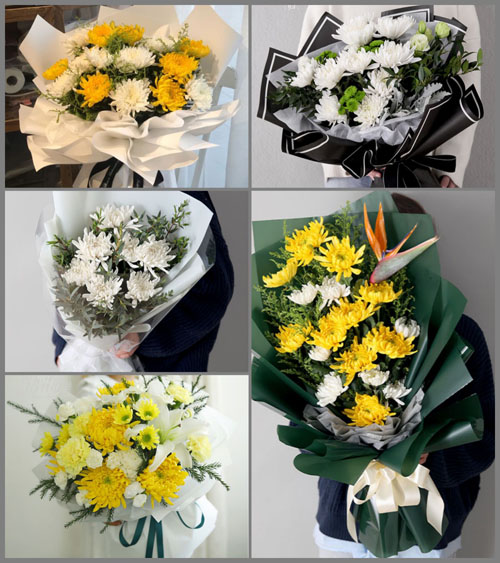 贵州毕节市金沙县岩孔镇金龙村白事花束代送
